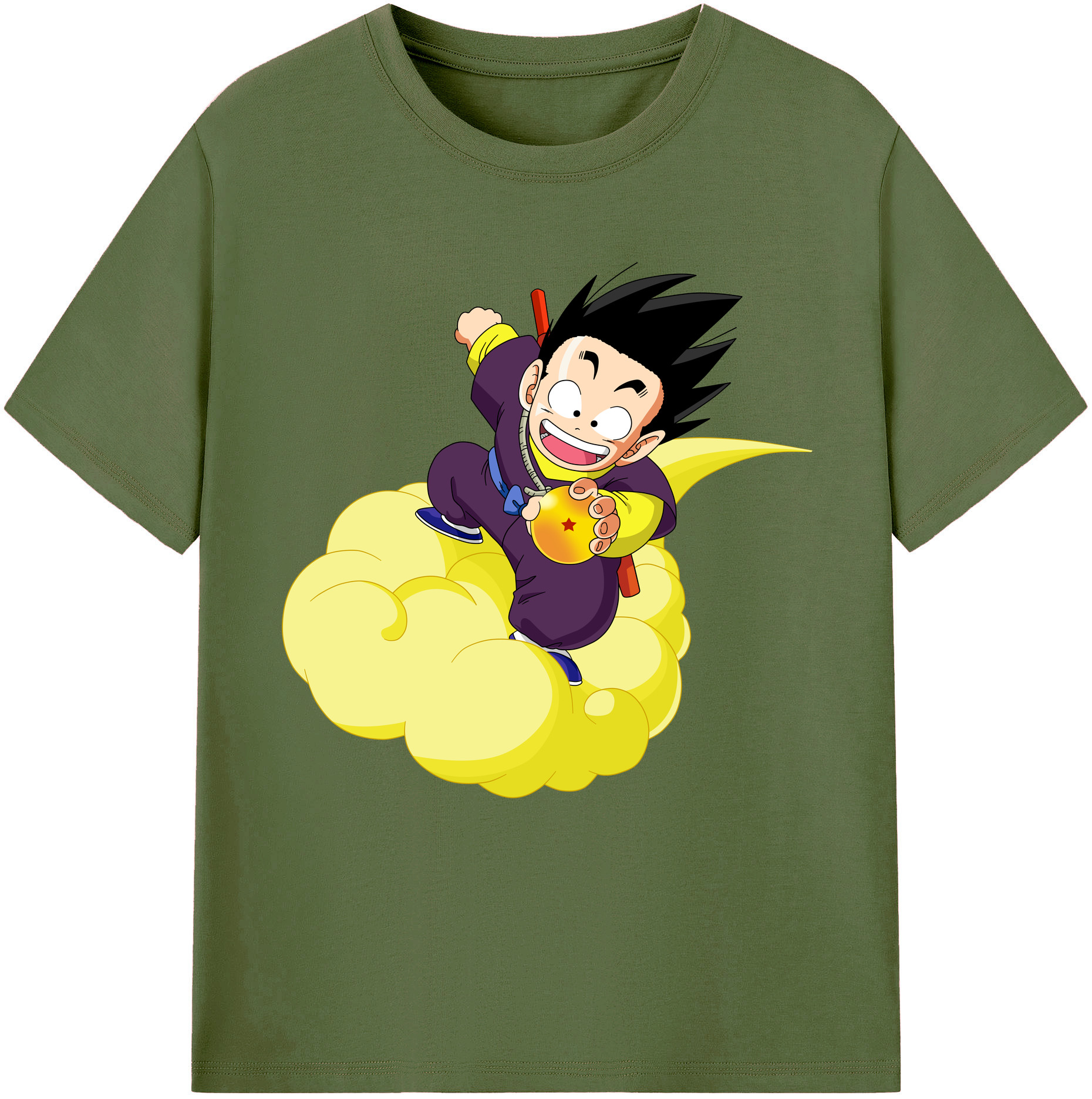 （画像用） ドラゴンボール 孫悟空（そん ごくう）Son Goku カカロット DRAGON BALL Kakarotto 綿100％半袖Tシャツ（フロントプリント）